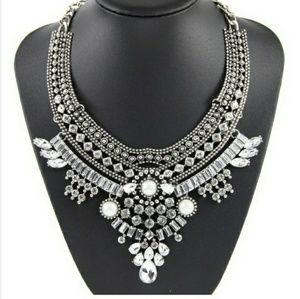 Vintage Rhinestone Collier Necklace